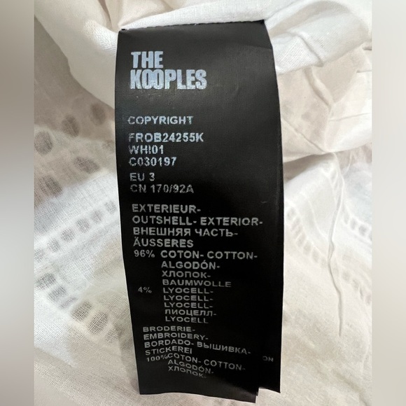 THE KOOPLES FLOWER EMBROIDERY SHIFT DRESS Size 3 French/ Size 8 US NWT - Picture 7 of 13